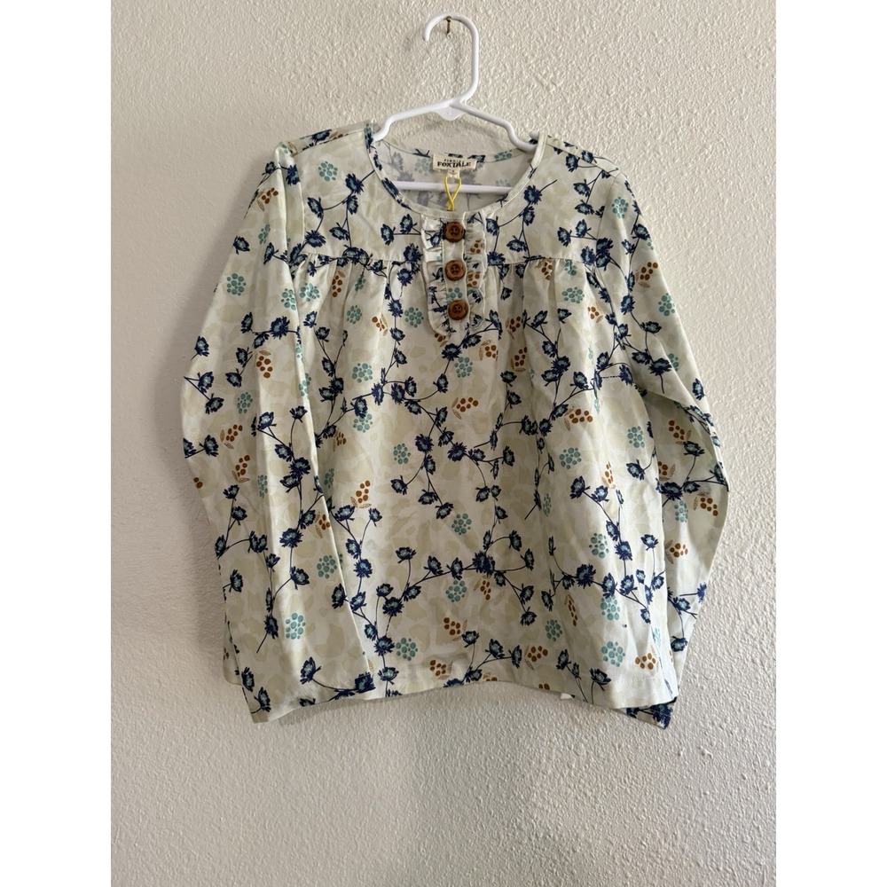 Finding Foxtale Girls Floral Long Sleeve Shirt‎ Size 8 New
